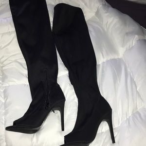 Heeled over the knee boots